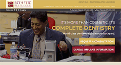 Desktop Screenshot of estheticdentalcare.com