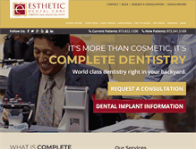 Tablet Screenshot of estheticdentalcare.com
